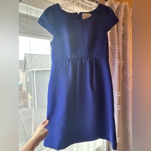 Royal blue texture mini dress! So fun!